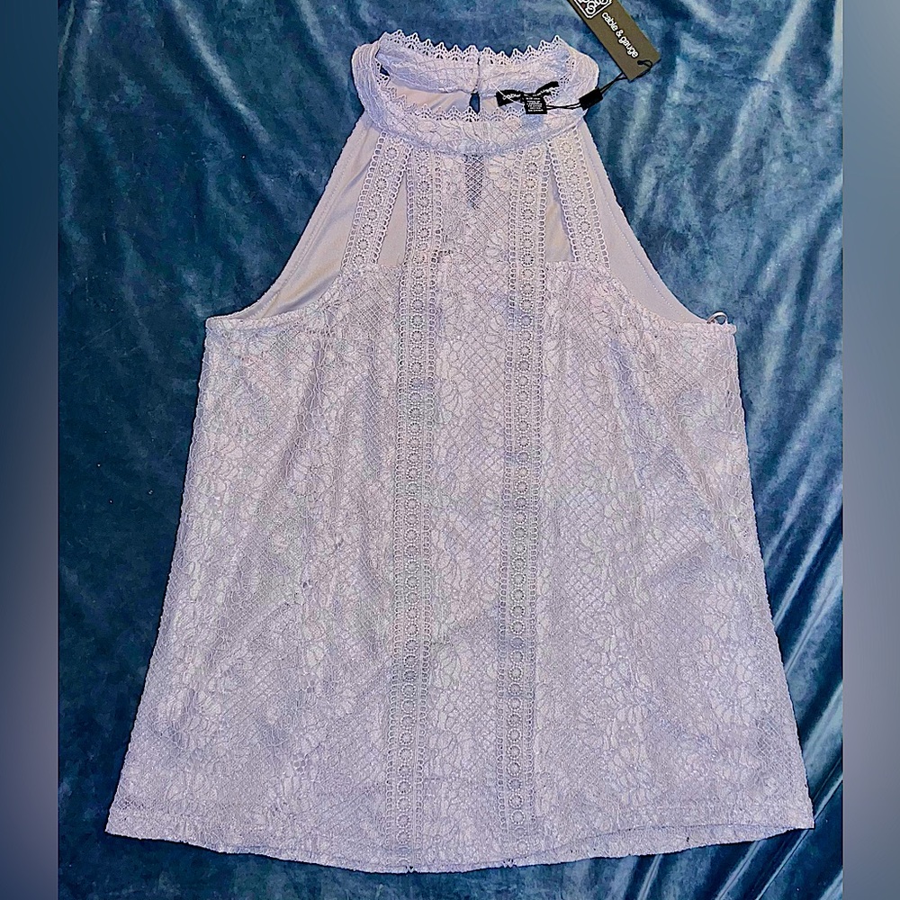 Lace halter top